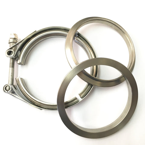 4” Titanium V-Band Assembly (2 Flanges & 1 Clamp)