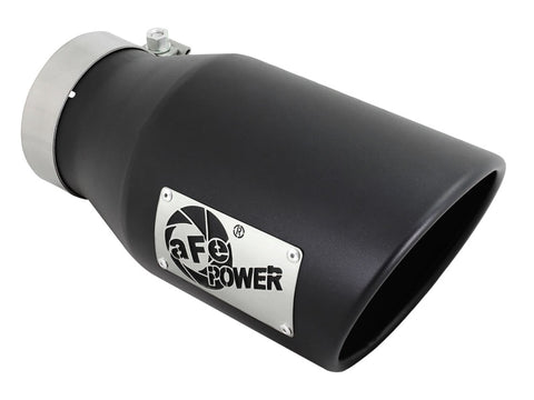 aFe Diesel Exhaust Tip Bolt On Black 4in Inlet x 6in Outlet x 12in