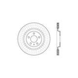 Stoptech 10-19 Audi S4 Premium Rear CryoStop Brake Rotor
