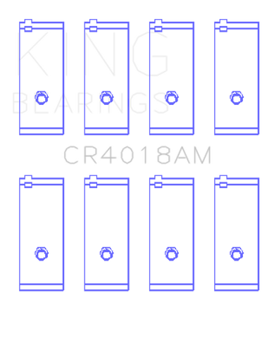 King Engine Bearings Toyota 1S/4S/2SELC/3SFE/3SGELC Connecting Rod Bearing Set - Size STD