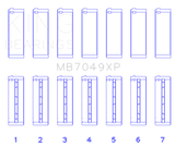 King Engine Bearings Toyota 1FZFE (Size STDX) Performance Main Bearing Set