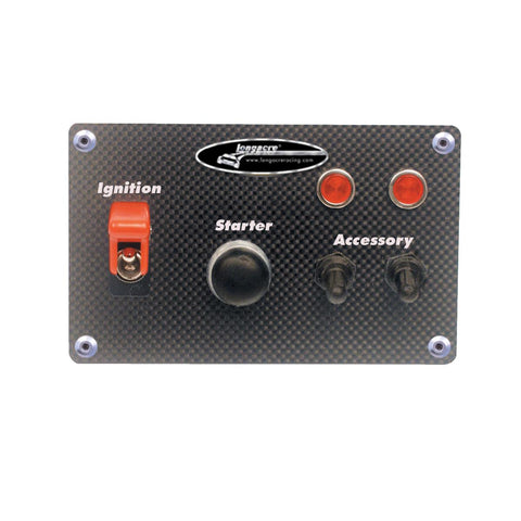 Carbon Fiber Flip -up Start / Ignition switch panel w. 2 acc & pilot lights