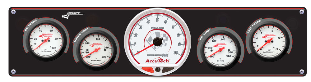 Sportsman™ Elite 4 Gauge Panel w/Tach  Oil Pressure, Water Temperature, Oil Temperature, Fuel Pressure