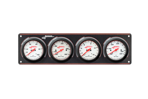 Sportsman™ Elite 4 Gauge Panel Oil Pressure, Water Temperature, Oil Temperature, Fuel Pressure