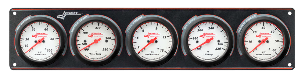 Sportsman™ Elite 5 Gauge Panel Oil Pressure, Water Temperature, Oil Temperature, Fuel Pressure, Water Pressure