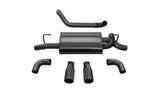 Corsa 2018-2024 Jeep Wrangler JL 2.5in Dual Rear Exit Black Tips Sport Axle-Back Exhaust