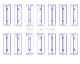 King Engine Bearings Toyota 2M/4M/5ME/5MGE/7MGE/7MGTE (Size +1.0) Main Bearing Set