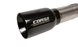 Corsa 07-18 Jeep Wrangler JKU 3.6L/3.8L 2.75in Sport Cat-Back Exhaust w/ 4in American Flag  BlacTips