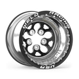 Weld Alpha-1 15x12 / 5x4.5 BP / 5in. BS Black Wheel - Black Double Beadlock MT