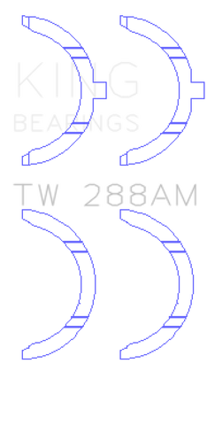 King Engine Bearings Toyota 2UZ Thrust Washer Set