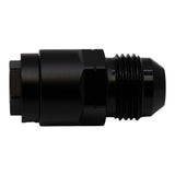 DeatschWerks 8AN Male Flare to 5/16in Female EFI Quick Connect Adapter - Anodized Matte Black