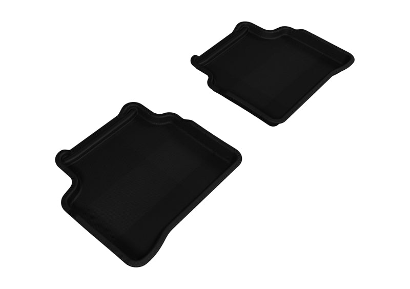 3D MAXpider 2007-2012 Nissan Altima Sedan Kagu 2nd Row Floormats - Black