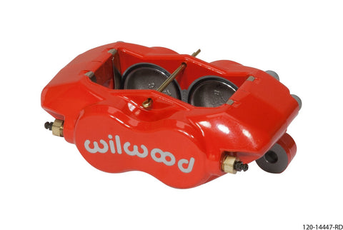 Wilwood Caliper-Forged Dynalite w/Dust Seal-Red 1.75in Pistons .81in Disc