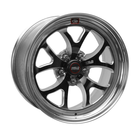 Weld S76 17x7 / 5x4.75 BP / 4.2in. BS Black Wheel (High Pad) - Non-Beadlock