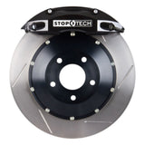 StopTech 06-08 350z (non-track) / 05-09 G35/G37AWD Front BBK ST40 355x32 Slotted Rotors Black Calipe