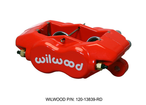Wilwood Caliper-Forged Dynalite-Red 1.38in Pistons .81in Disc