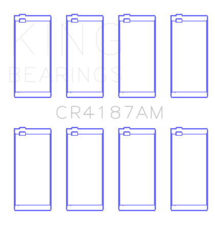 King Engine Bearings Toyota 2LT/3L AM-Series 4 Pairs Connecting Rod Bearing Set