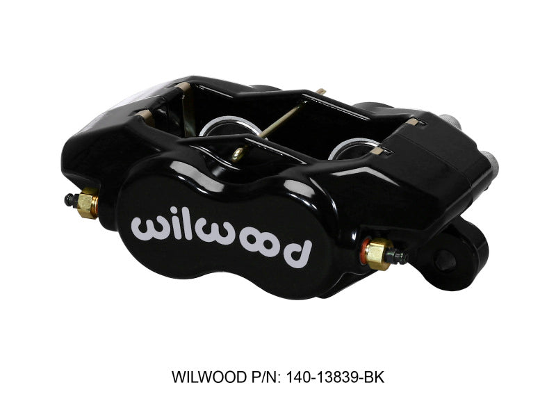 Wilwood Caliper-Forged Dynalite-Black 1.38in Pistons .81in Disc