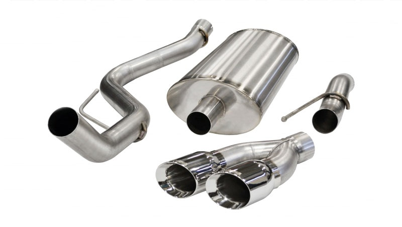 Corsa 2010-2010 Ford F-150 Raptor 5.4L V8 Polished Sport Cat-Back Exhaust