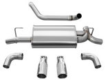 Corsa 2018-2024 Jeep Wrangler JL 2.5in Dual Rear Exit Polished Tips Sport Axle-Back Exhaust