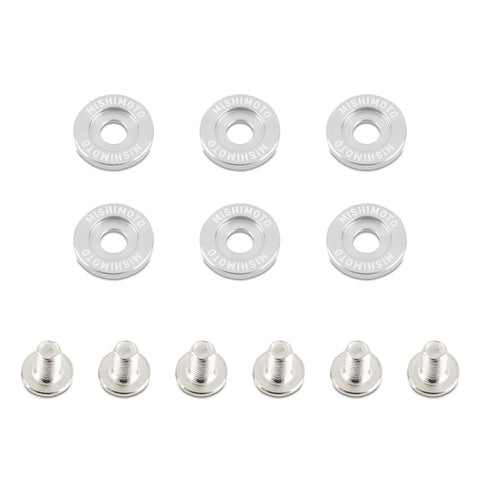 Mishimoto Small Fender Washer Kit (6pcs) - Silver