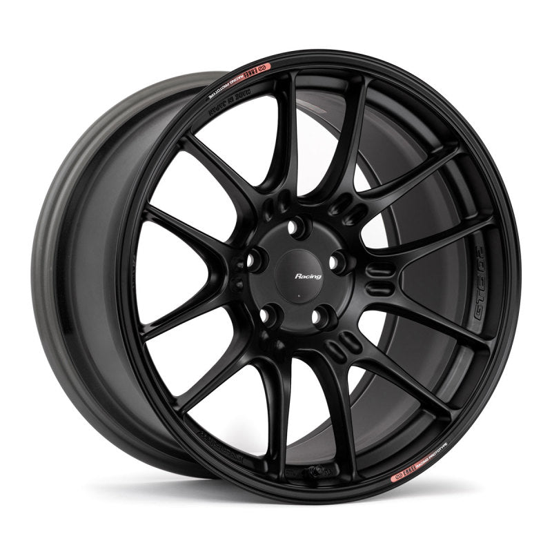 Enkei GTC02 19x8.5 5x120 42mm Offset 72.5mm Bore Matte Black Wheel