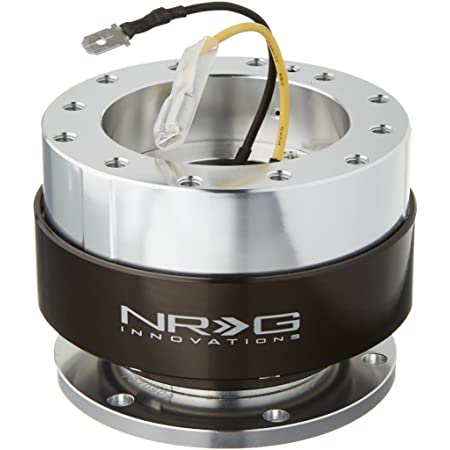 NRG GEN 1.5 QUICK RELEASE HUB IN SILVER BODY, BLACK CHROME RING