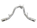 aFe ATLAS 4in DPF-Back Alum Steel Exhaust System w/Dual Exit Polished Tip 2017 GM Duramax 6.6L (td)