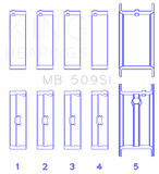 King Engine Bearings Chevrolet 400 Crankshaft Main Bearing Set (Set of 5)