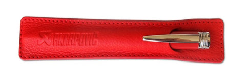 Akrapovic Leather Pencile sleeve - red