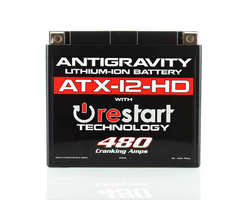 Antigravity YTX12 Lithium Battery w/Re-Start