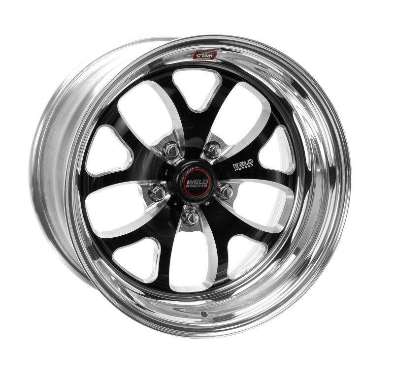 Weld S76 17x10 / 5x4.75 BP / 8.3in. BS Black Wheel (Medium Pad) - Non-Beadlock