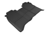 3D MAXpider 2016-2019 Nissan Titan Crew Cab Kagu 2nd Row Floormats - Black