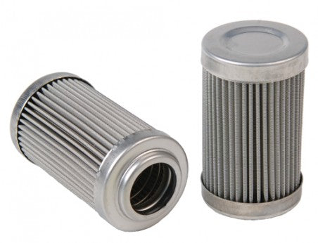 Filter, Canister, 100-m Stainless Mesh Element, 3/8in NPT Port, Bright-Dip Red Top / Nickel-Chrome Cu