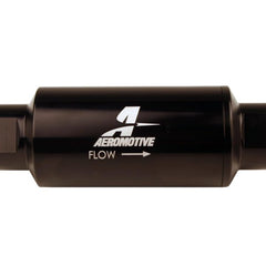 Filter, In-Line, 10-m Microglass Element, ORB-10 Port, Bright-Dip Black, 2in OD.