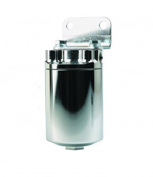 Filter, Canister, 10-Micron Fabric Element , 3/8in NPT Port, Nickel-Chrome Plate, PLATINUM SS SERIES.