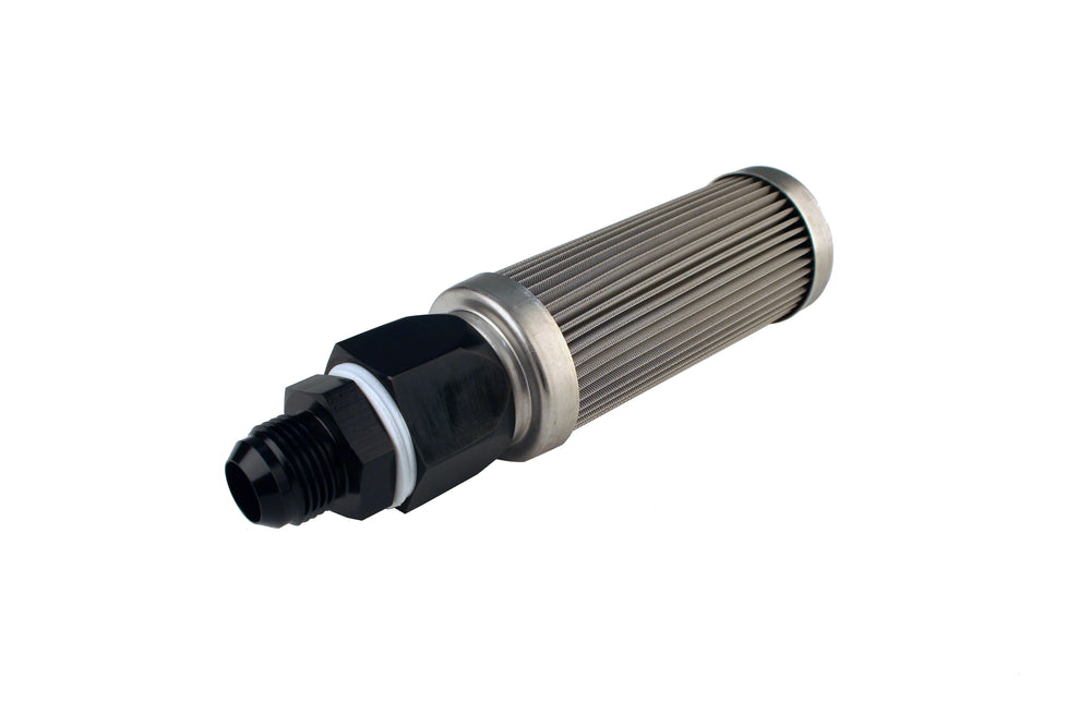 Fuel Filter, Bulkhead, AN-10, 100 Micron Stainless Steel