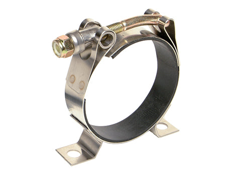 T-Bolt Mounting Clamp, Stainless Steel and Rubber Lined, Fits 11106/11103 Fuel Pumps and All 2-1/2in