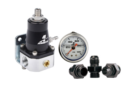 Regulator and Fitting Kit - 13129 EFI Bypass Regulator w/ (3) 15606 Fittings and (1) 15633 Pressure