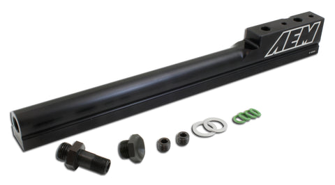 High Volume Fuel Rail, Black Anodized, Fits Acura B18B1, B18C1  and B18C5 engines