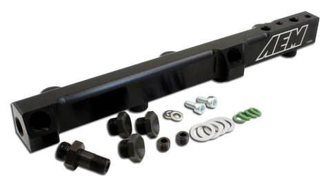 High Volume Fuel Rail, Black Anodized, Fits Honda F22A1, F22A4, F22A6, H22A1, H22A4 and H23A1 engine