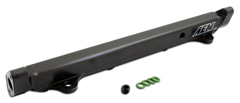 High Volume Fuel Rail, Black Anodized, Fits Mitsubishi 4G63 engine