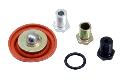 Adjustable Fuel Pressure Regulator Rebuild Kit. Includes: Diaphragm, Single Large .250 Return Orific