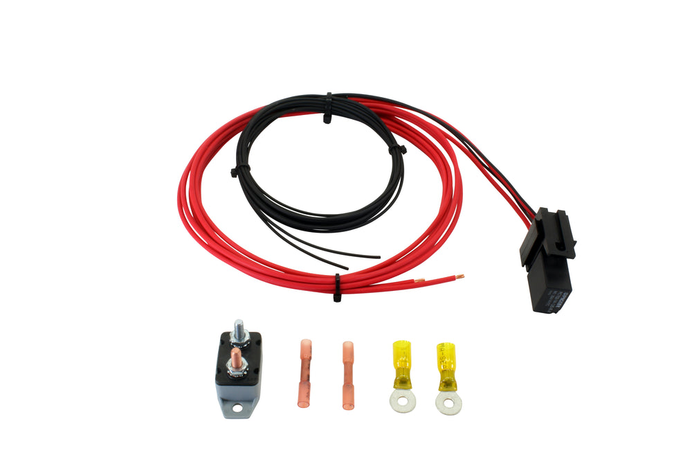 30 Amp Relay Wiring Kit, Includes splash and dustproof 30 Amp Circuit Breaker with Auto Reset, 30 Am