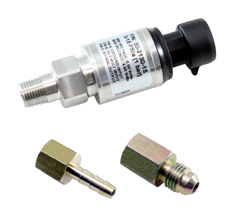 15 PSIa or 1 Bar Stainless Sensor Kit, Stainless Steel Sensor Body, 1/8-inch NPT Male Thread, Includ