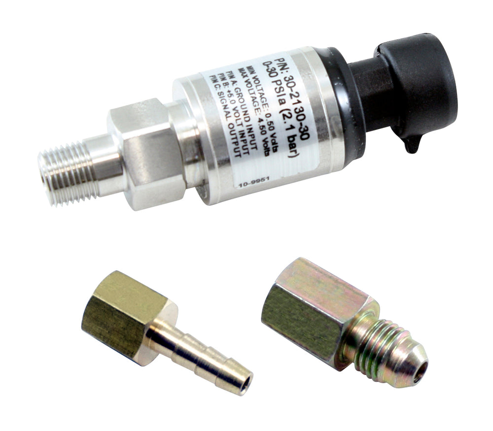 30 PSIa or 2 Bar Stainless Sensor Kit, Stainless Steel Sensor Body, 1/8-inch NPT Male Thread, Includ