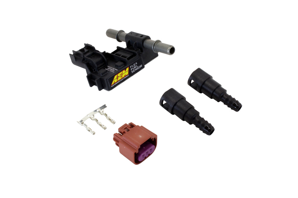 Ethanol Content Flex Fuel Sensor Kit with 3/8-inch Barbed Fittings, Includes Flex Fuel Content Senso