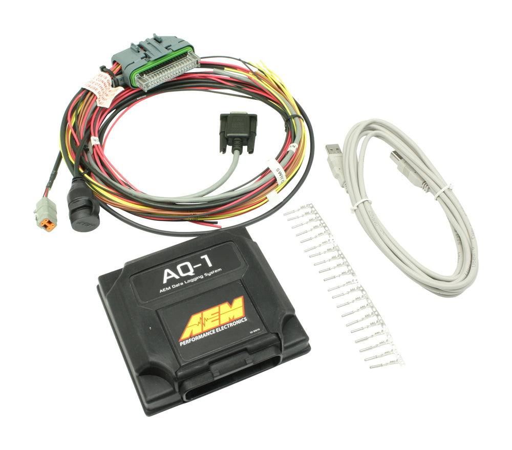 AQ-1 Data Logging System, 12 inputs, Four 0-5v Analog, Four 0-16.5v Frequency, Three Switched Digita