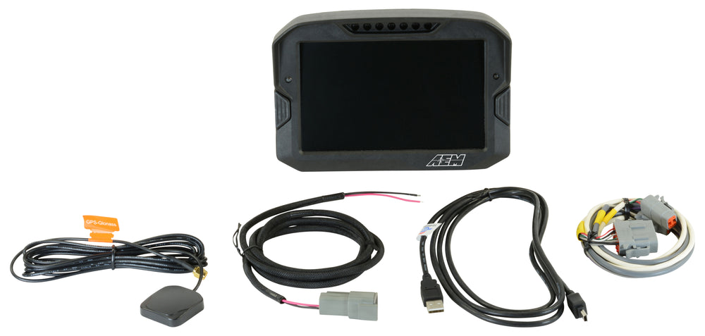 Digital Dash Display, CD-7G non-logging, GPS enabled racing dash, CAN input only, 7-inch diagonal sc
