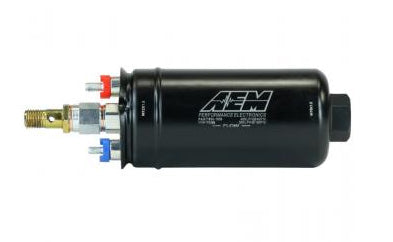 400lph Inline High Flow Fuel Pump. 400LPH@40psi, 300LPH@120psi. M18x1.5 Inlet & M12x1.5 Outlet. Incl